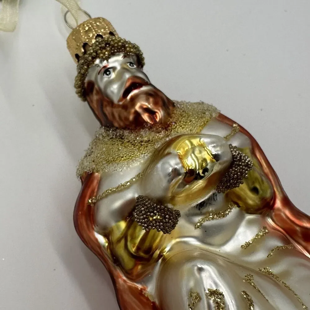 Wise Man Glass Ornament Ashland Christmas Holiday Nativity 3.75